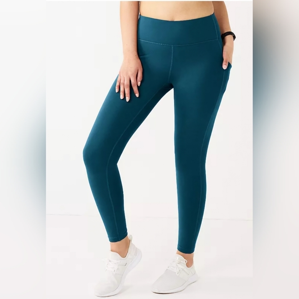 Tek Gear Ultra-Sculpt High-Waisted Leggings With Pockets 7/8